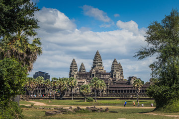 Fototapeta premium ancient temple in angkor cambodia