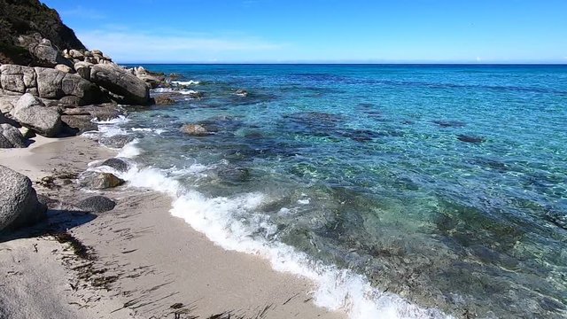 La plage de Bodri, Corbara en Corse
