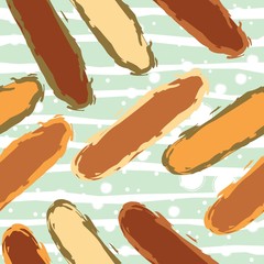 Terracotta Abstract Seamless Pattern with funny shapes. Modern Digital Design. Modern Fashion Scandinavian Style. Contemporary Colors and Design.