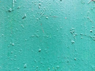 Obraz premium Green grunge wall. Contemporary closeup for lifestyle design. Wallpaper pattern. Old dirty wall texture. Design template.