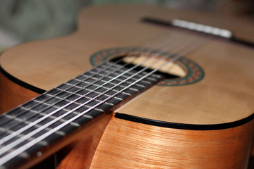 Fototapeta premium guitar on a black background