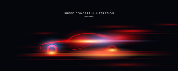 speed concept illustration, fast background