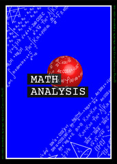Mathematical formula creative background. Algebra and geometric symbols, graphic design elements. Vector Eps 10