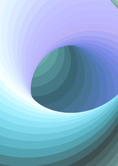 Color Swirl Warmhole Vortex Twist Generative Art background illustration