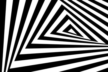 Vector illustration of background in op art style, optical illusion.