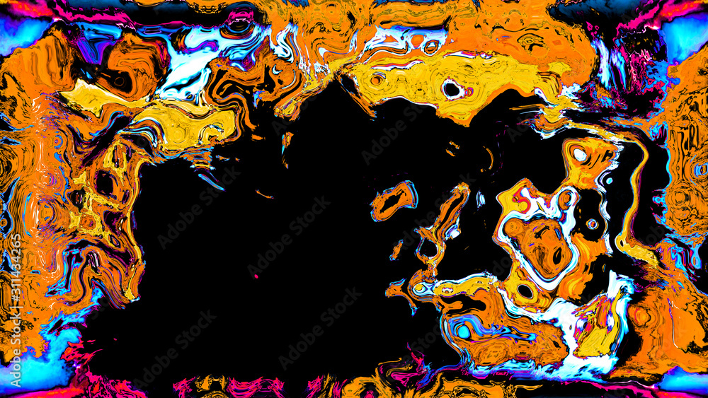 Poster bright artistic splashes with abstract color texture. modern futuristic pattern. dynamic background