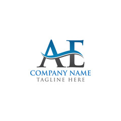 AE Letter Logo With Creative Modern Business Typography Vector Template. Creative Alphabetical AE Logo Design.