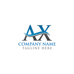 AX Letter Logo With Creative Modern Business Typography Vector Template. Creative Alphabetical AX Logo Design.