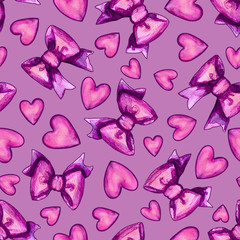 Love ribbons pattern 01