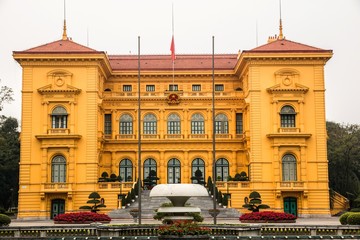 Ho Chi Minh Presidential Palace in Hanoi city, Vietnam