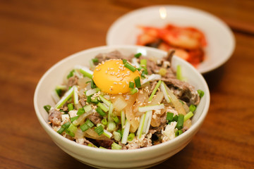 Fototapeta na wymiar Korean fried rice.