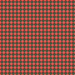 Christmas new year Argyle. Pattern Scottish cage