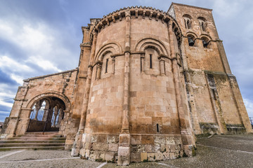 Holy Savior Church in Sepulveda, small town in Segovia region of Spain