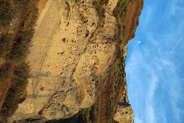 Looking Up from a Santorini Port