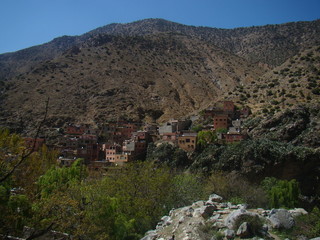Fototapeta na wymiar Village in the mountains