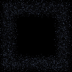 Rainbow, iridescent rectangle, shiny confetti.