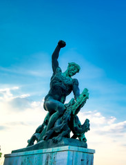 Fototapeta premium Freedom Statue on Gellert Hill in Budapest, Hungary.