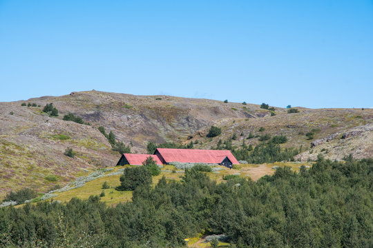 The historic destination of Stong in thjorsardalur in Iceland