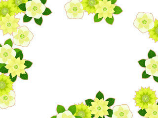 クリスマスローズのイラスト背景