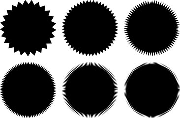 Set of sales sticker, price tag, quality mark badges.