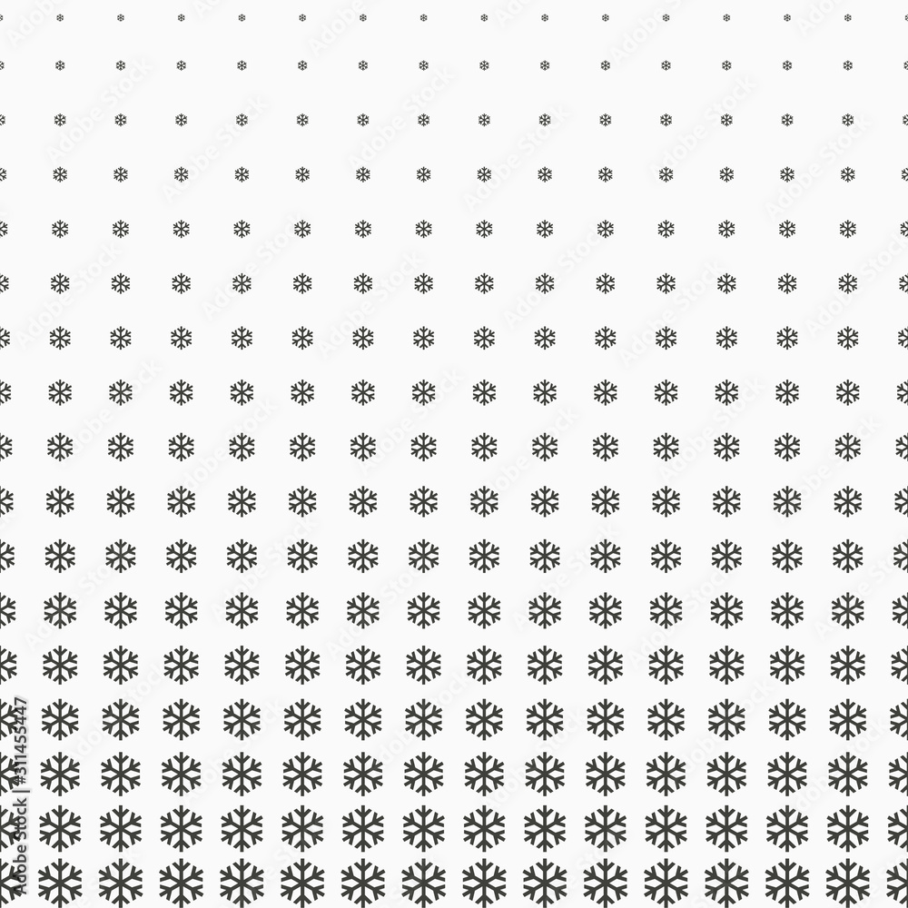Poster geometric snowflake winter pattern vector design.