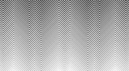 Abstract zig zag vector background. Black and white optical illusion texture. Geometric backdrop.