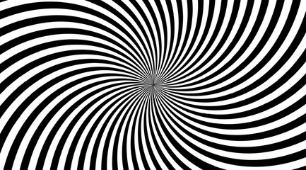 Abstract twisted stripped lines optical illusion background vector design.