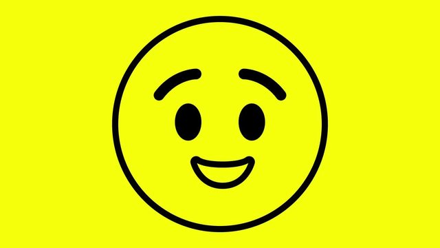 Wink yellow smiley emoji abstract background cute 