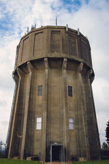 Fototapeta na wymiar Old water tower in Pulloxhill, small village in Bedfordshire county, UK