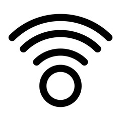 wifi connection signal isolated icon