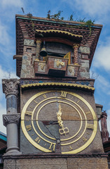 Rezo Gabriadze Marionette Theater tower on the Old Town of Tbilisi, Georgia