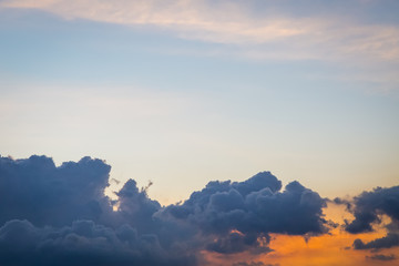 Beautiful cloud and sky before sunset
