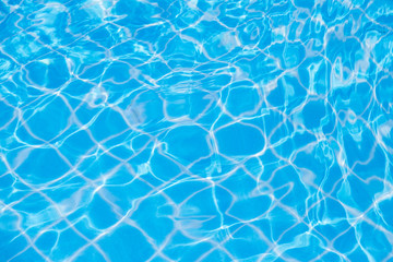 Reflect the waves and in the blue pool background