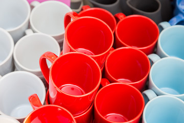Colorful of ceramic cup