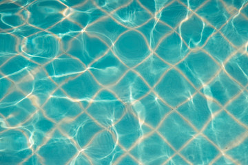 Reflect the waves and in the blue pool background