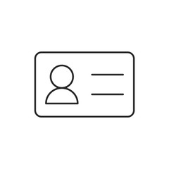 id, card, user vector icon.