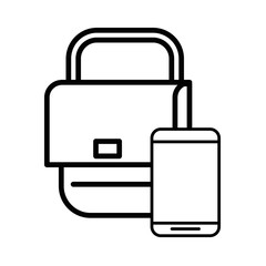 smartphone with envelope email postal service