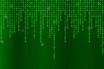 Fototapeta na wymiar Abstract futuristic technology with binary code. matrix background with digits