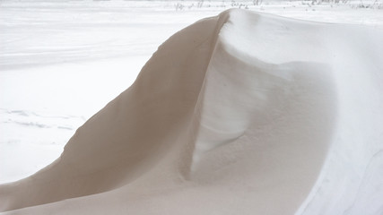 Obraz na płótnie Canvas Snowdrift, snow load