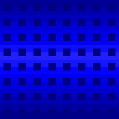 3D blue geometric shape repeat pattern on blue background vector.