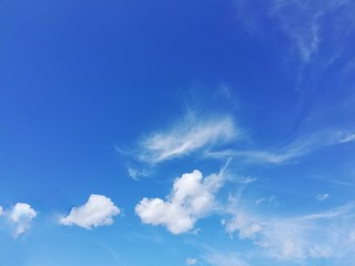 blue sky with white clouds