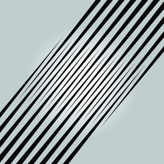 Abstract black oblique triangles stripes. Geometric art. Design element for logo, sign, symbol, tattoo, prints, web pages, template, posters, backgrounds and monochrome pattern