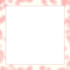 Beautiful border. Contemporary modern trendy pink  frame background. Copy space for any text design. Can be use for print, paper, scrapbook, web, instagram.