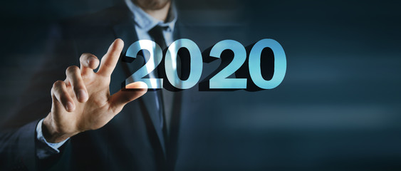 Fototapeta na wymiar business concept. new successes in 2020.