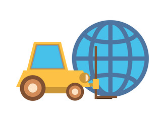 forklift vehicle service with sphere browser