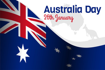 Australia's day background simple design 