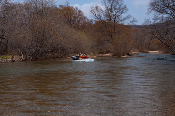 ATV travel in spring in Khabarovsk Territory