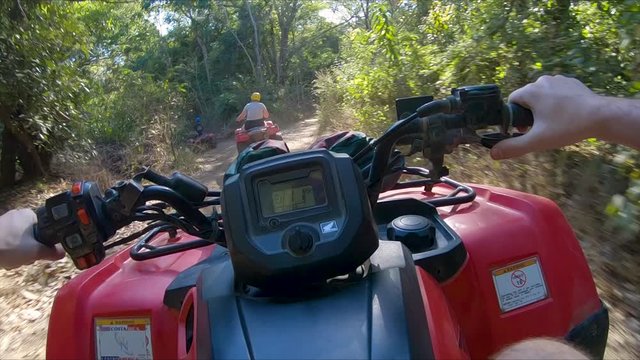 First Person ATV Riding In Costa Rica