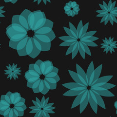 seamless floral background with flowers