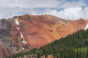 Red Mountain from Red Mountain Pass in Colorado's Million Dollar Highway between Silverton and Ouray.